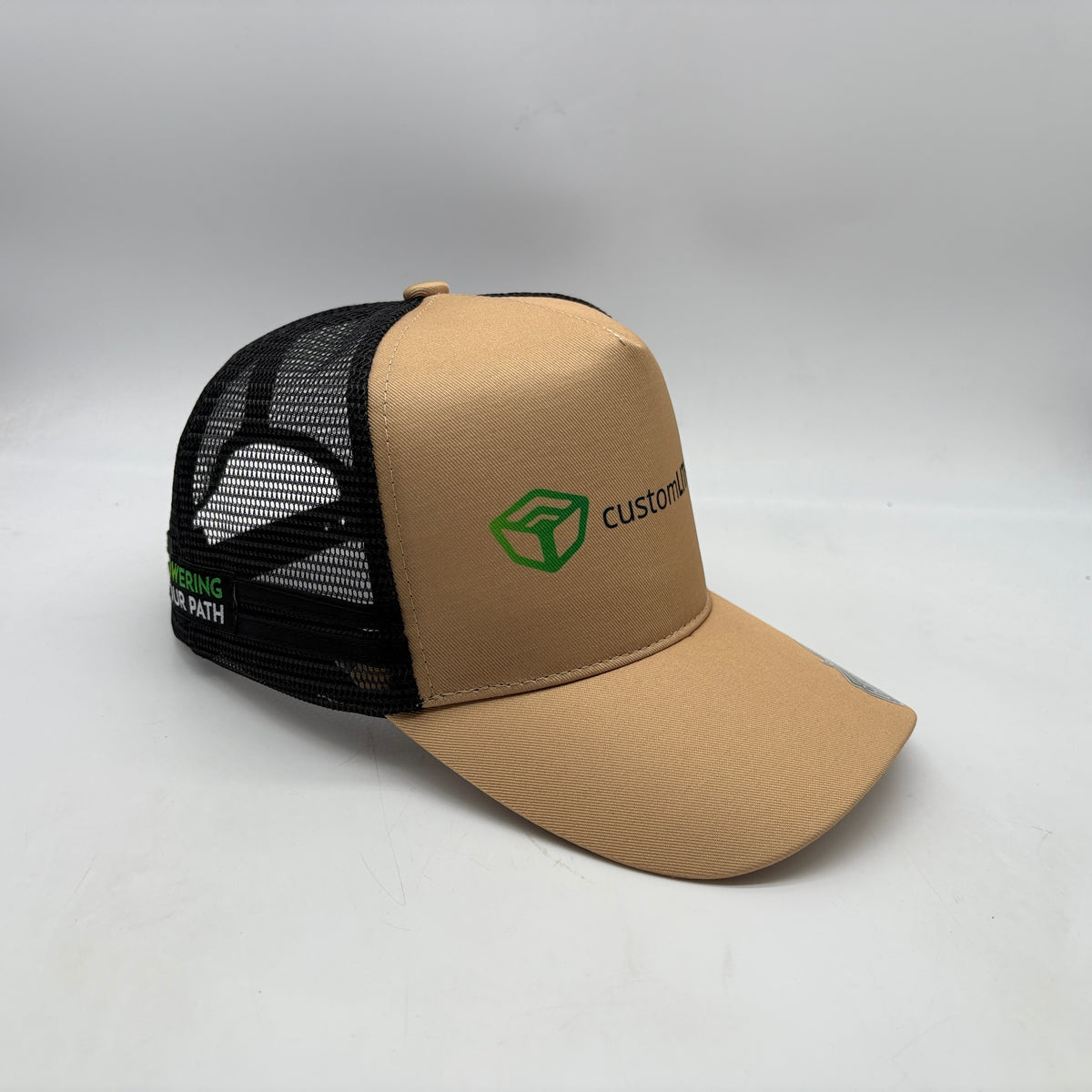Custom Lithium Trucker Hat - Tan