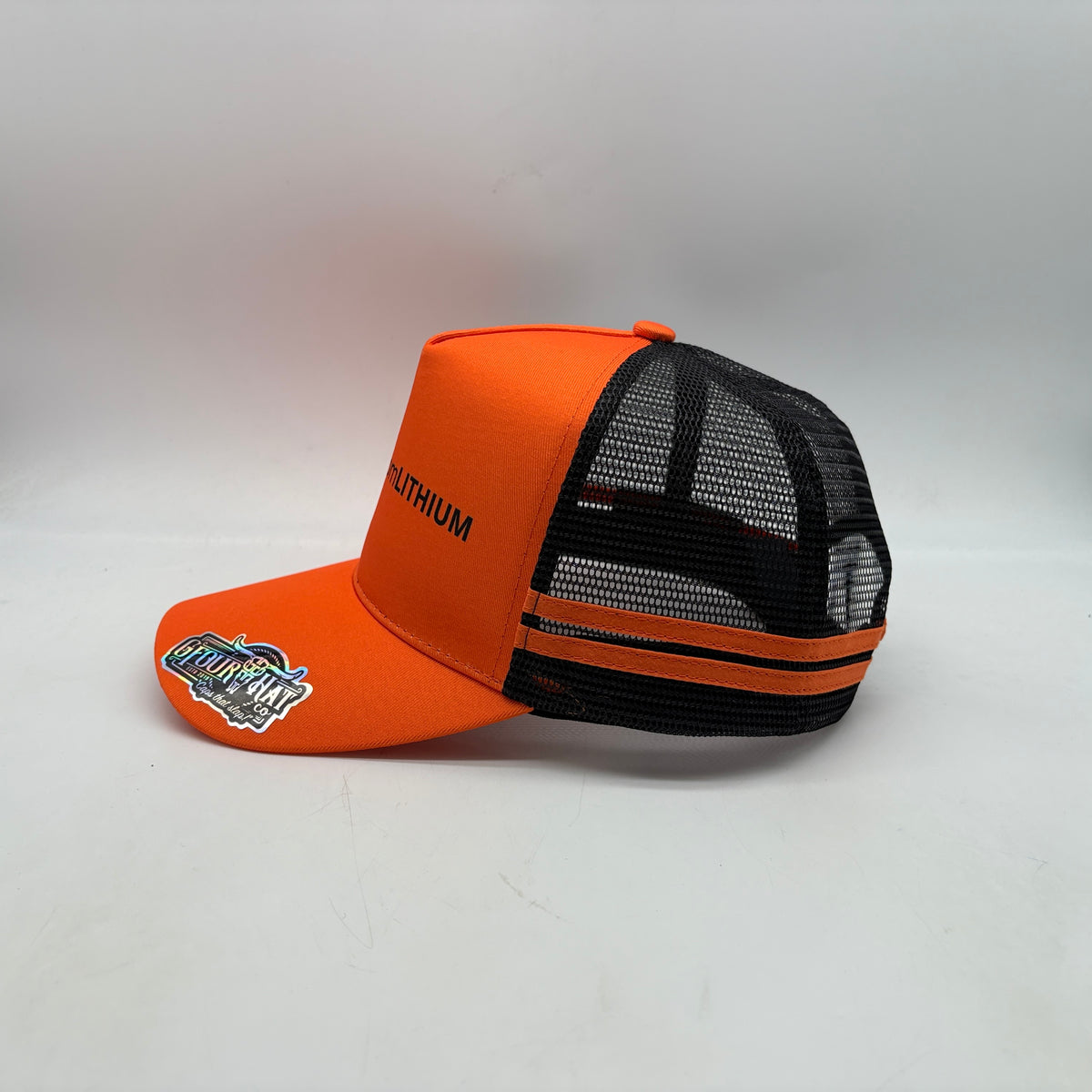 Custom Lithium Trucker Hat - Orange
