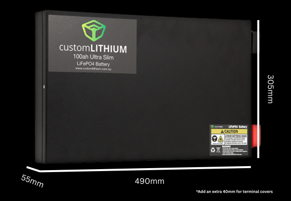 Ultra Slim Lithium Battery 100Ah