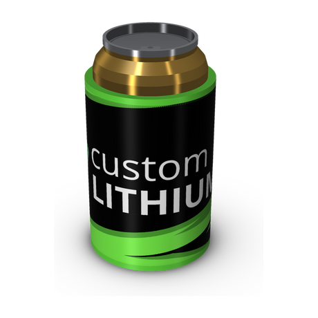 Stubby Cooler - Black/Green Lightning