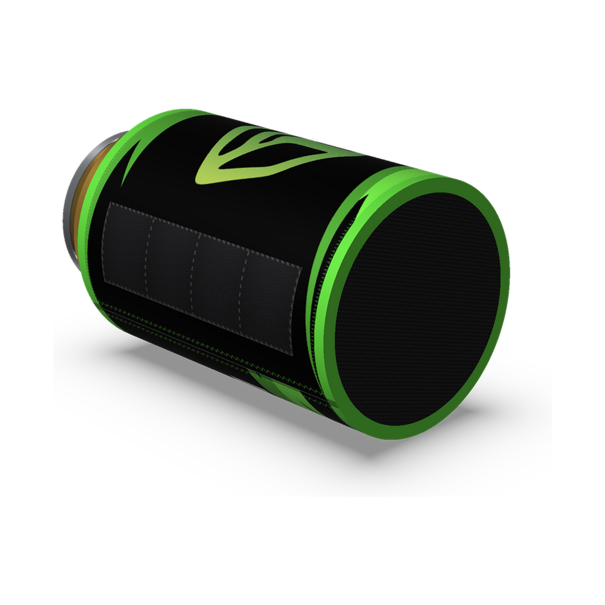 Stubby Cooler - Black/Green Lightning