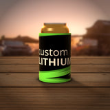Stubby Cooler - Black/Green Lightning