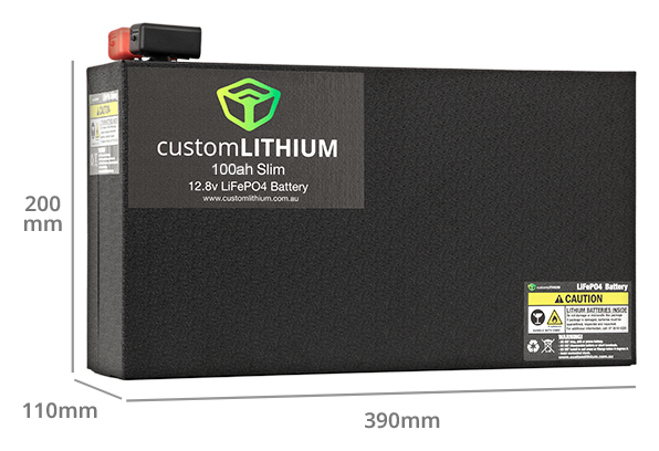 Slim Lithium Battery 100Ah