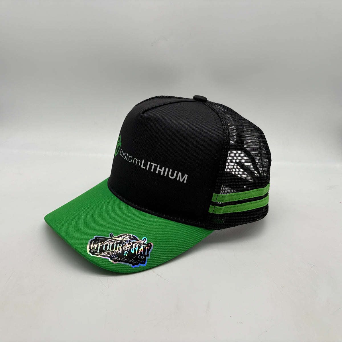 Custom Lithium Trucker Hat - Green